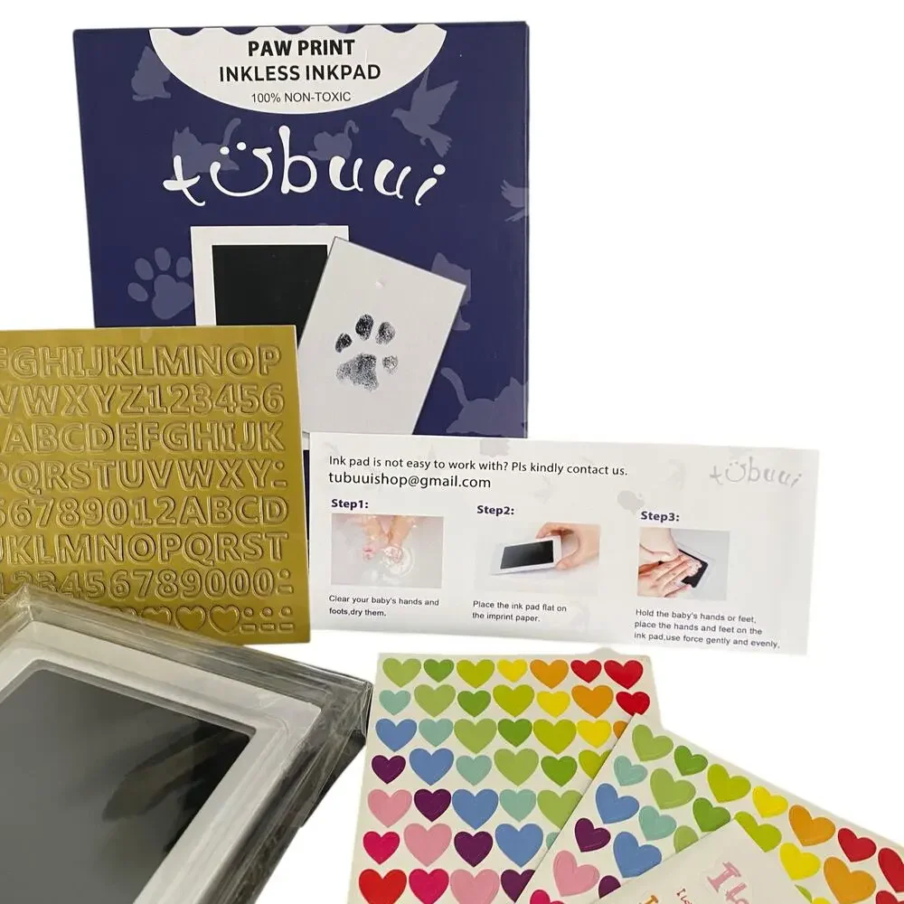NWT Print Kit for Dogs Paws or Nose Inkless Clean Touch Pad Pet Family Keepsake
